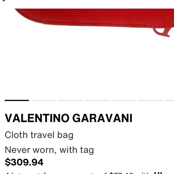 VALENTINO GARAVANI NWOT
Size S Cloth travel bag
Never worn, - Picture 3 of 8